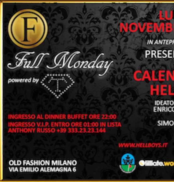 23/11 Presentazione Calendario Hell Boys by Cool Made @ Old Fashion Milano