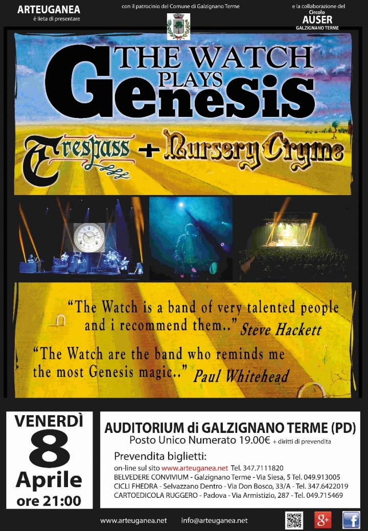 The Watch plays Genesis 2016 - Trespass + Nursery Cryme