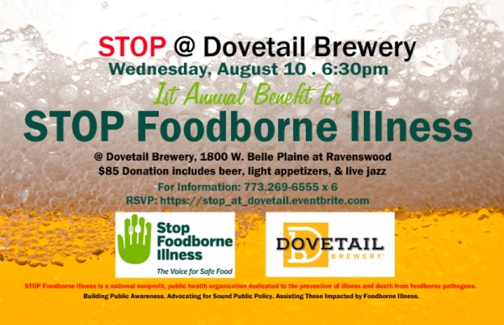 STOP Foodborne Illness Hosts Annual Benefit in Chicago at Dovetail Brewery