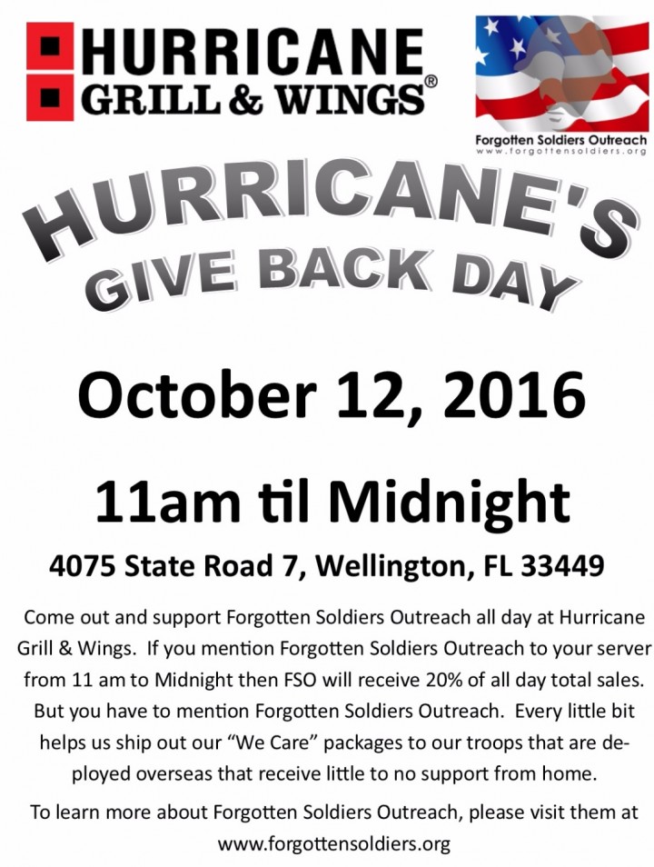 Hurricane's Give Back Day