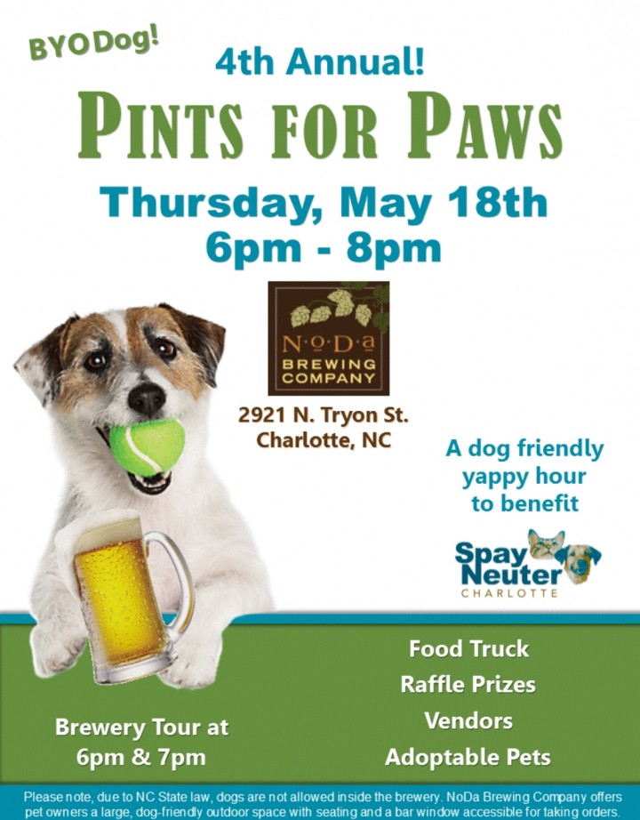 Spay Neuter Charlotte's 4th Annual Pints for Paws