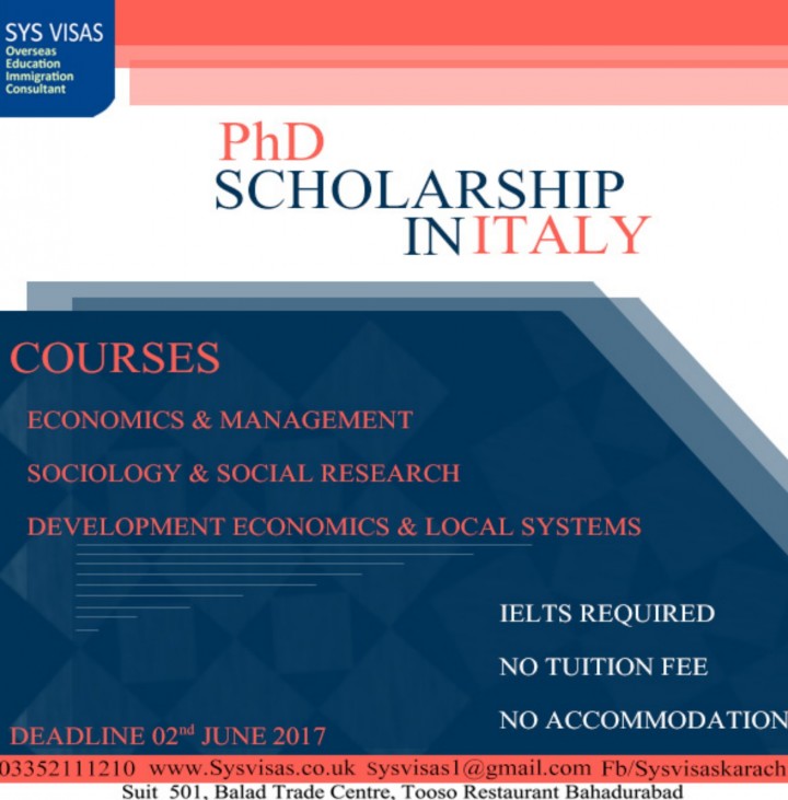 phd english literature in italy