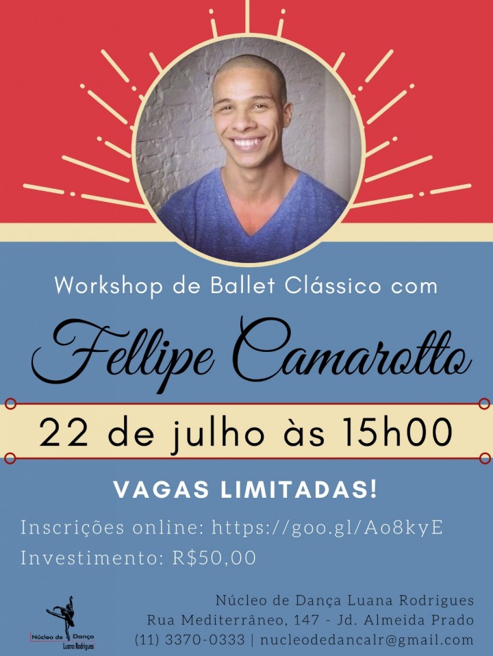 Workshop de Ballet Clássico com Fellipe Camarotto