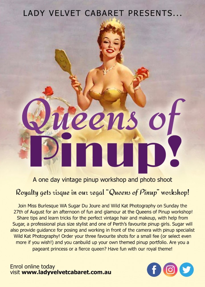 Lady Velvet Cabaret presents ... Queens of Pinup! A special one day pinup workshop!
