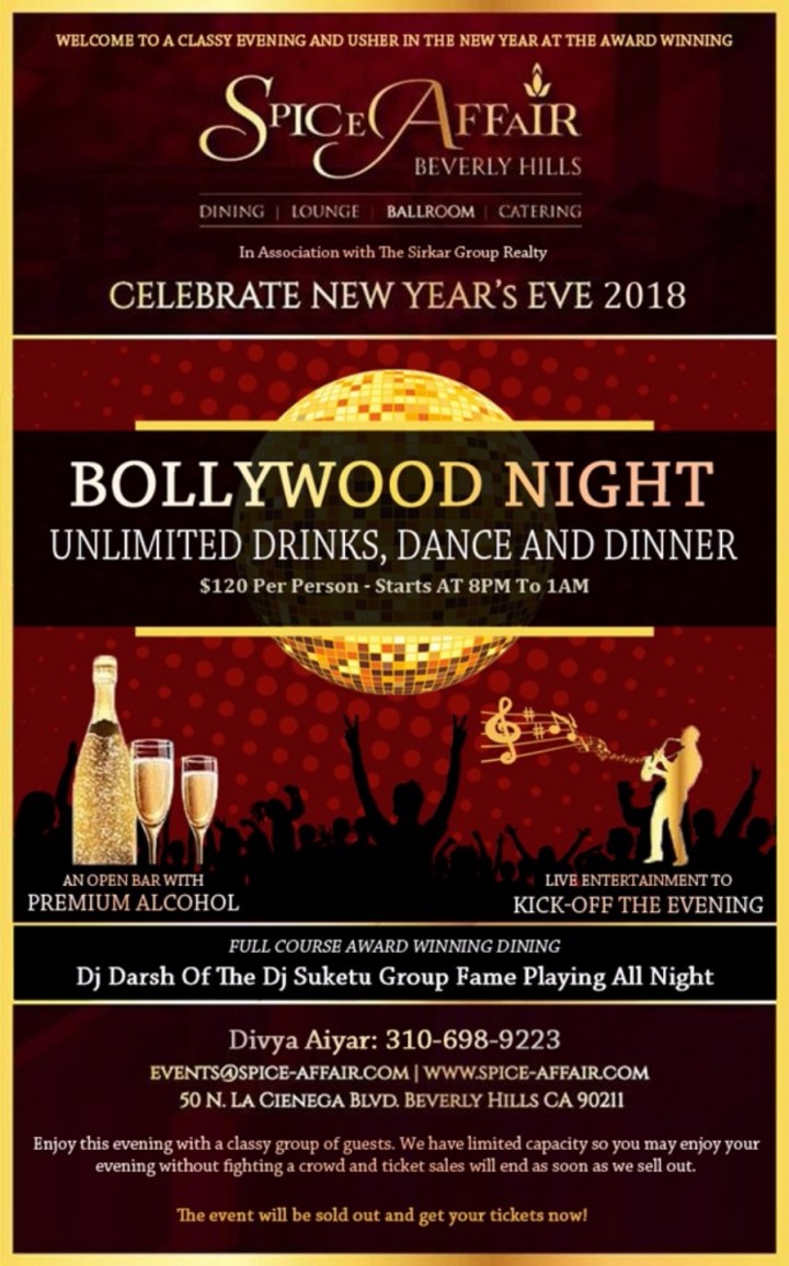 New Year's Eve at SPICE AFFAIR 