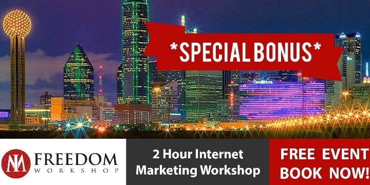 FREE 2 Hour Internet Marketing, Online Business Workshops in Richardson, Texas USA