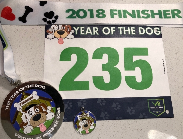 Year of the Dog Virtual 5k Run Walk - Augusta