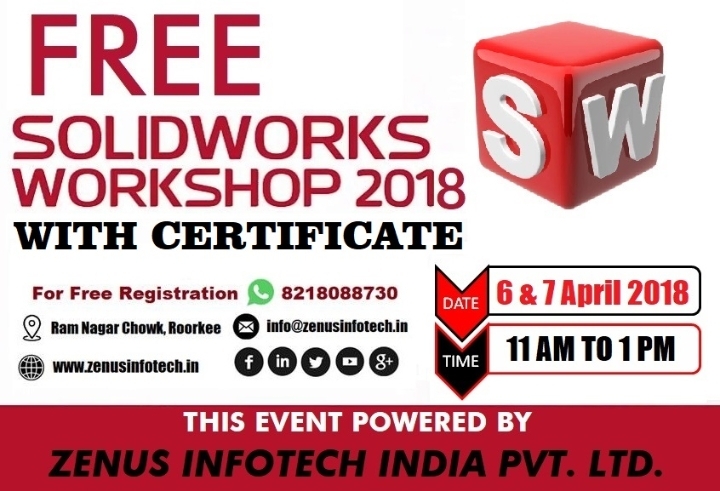 Two Day Free Workshop on SolidWorks with Certiifcate
