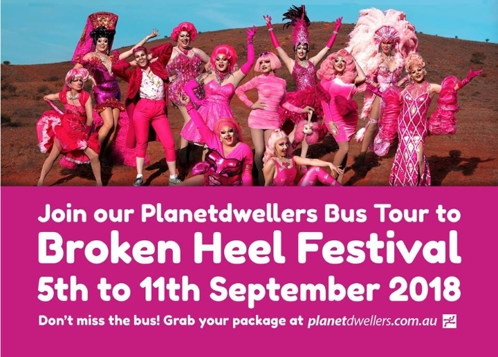 Broken Heel Festival on the Planetdwellers Happy Bus