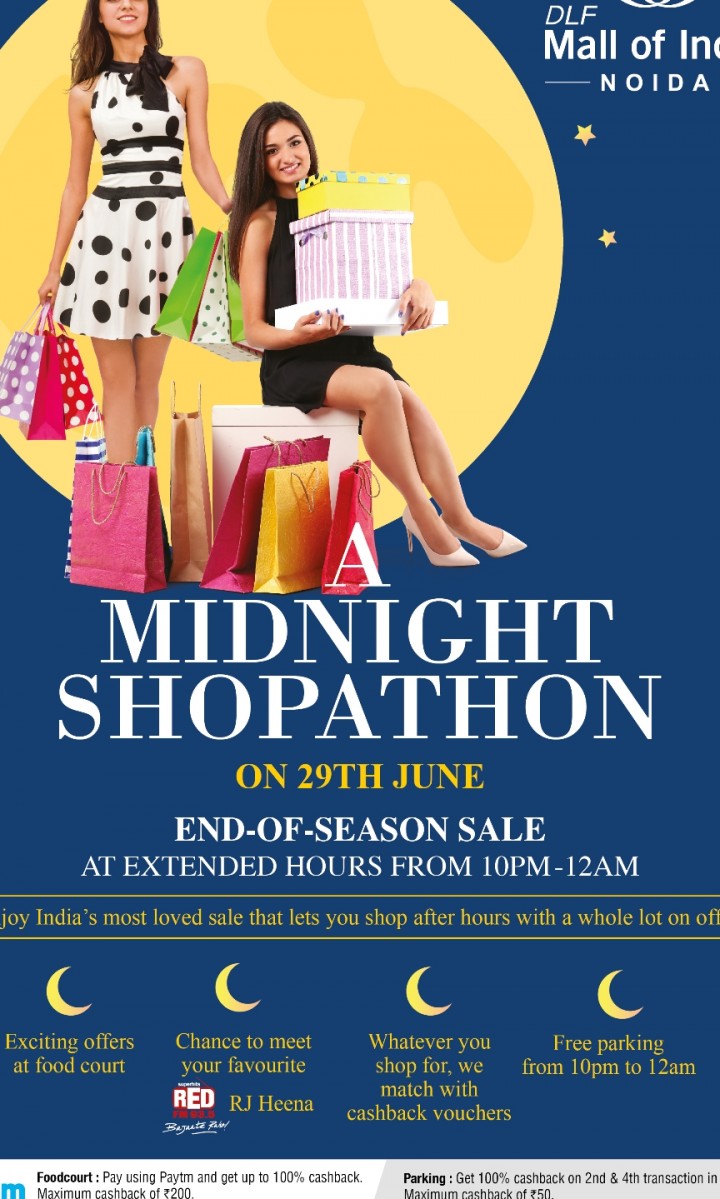 Gear up for the biggest Midnight Shopathon at DLF Mall of India
