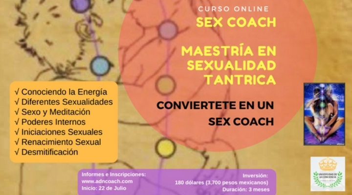 CONFERENCIA/TALLER/DIPLOMADO: Sexcoach, maestría en sexualidad tántrica