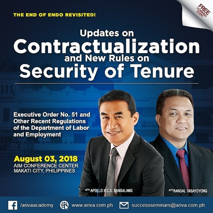 The End of Endo Revisited: Updates on Contractualization and New Rules on Security of Tenure