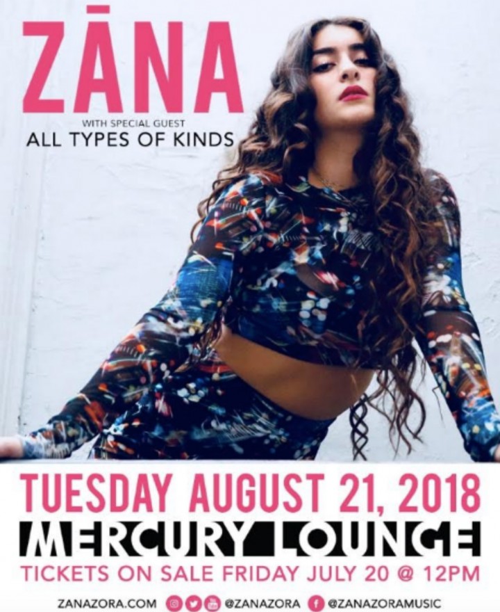 Zāna, All Types of Kinds at Mercury Lounge