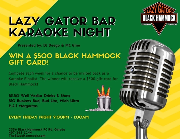 Karaoke Night At Black Hammock