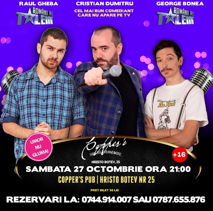 Stand-Up Comedy Bucuresti Sambata 27 Octombrie