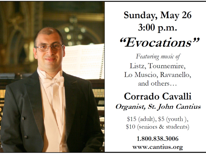“Evocations” - Corrado Cavalli in Concert