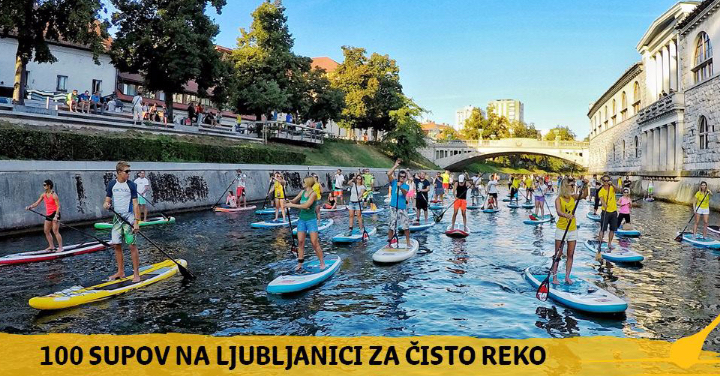100 supov na Ljubljanici za čisto reko