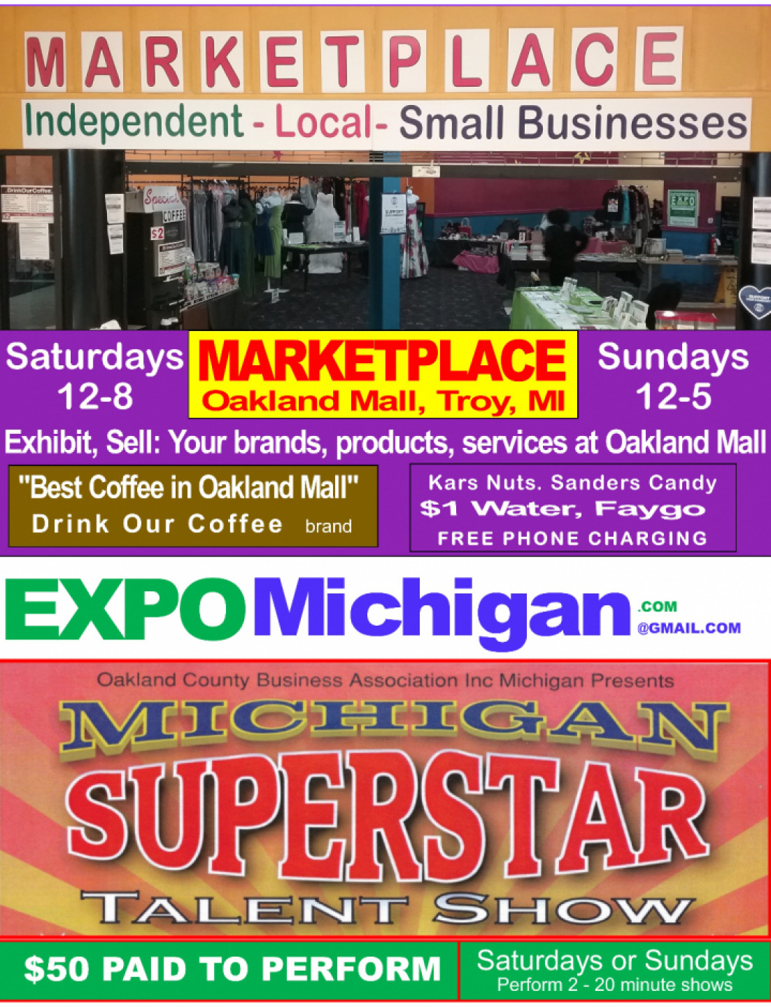 Small Business MARKETPLACE at Oakland Mall, Troy, MI