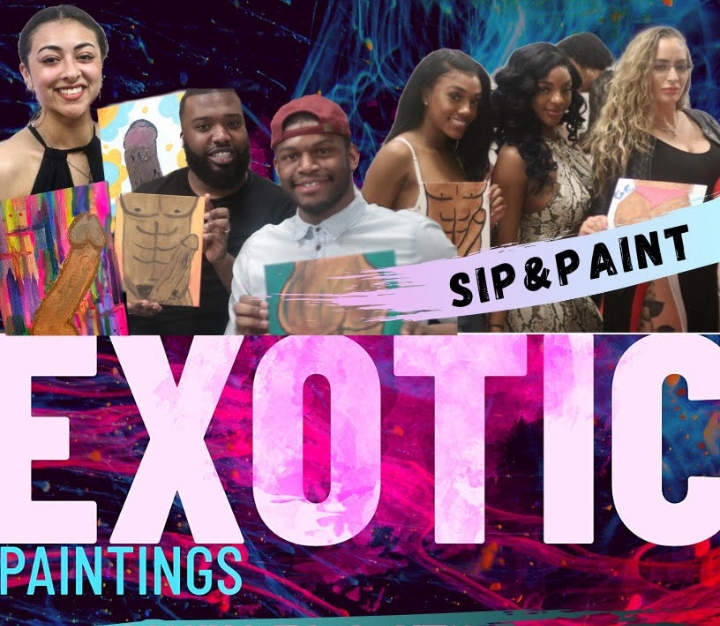 Exotic sip and paint