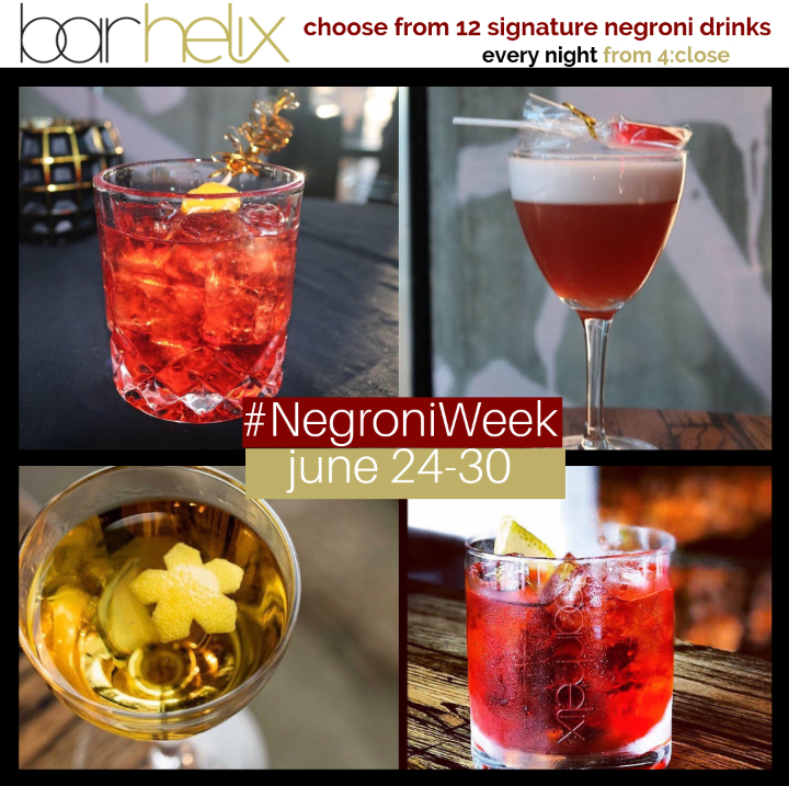 Negroni Week at bar helix