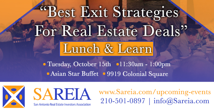 Lunch & Learn - Best Exit Strategies for Real Estate Deals