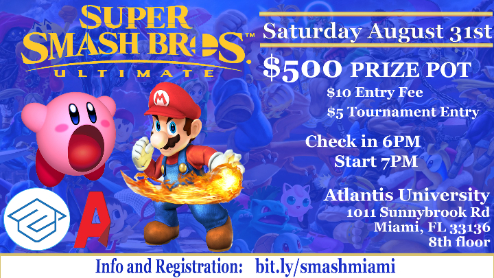 Miami Super Smash Tournament $500 Pot