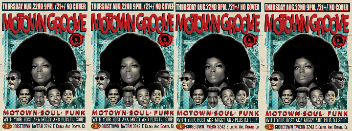Motown Groove! Thursday Dance party at Goosetown Tavern