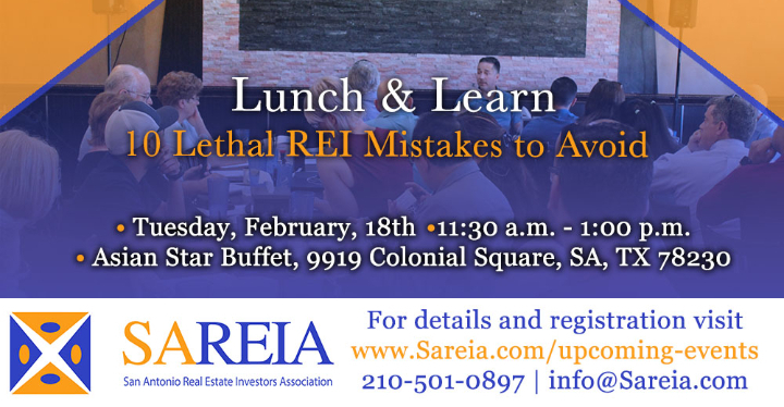Lunch & Learn- 10 Lethal REI Mistakes to Avoid