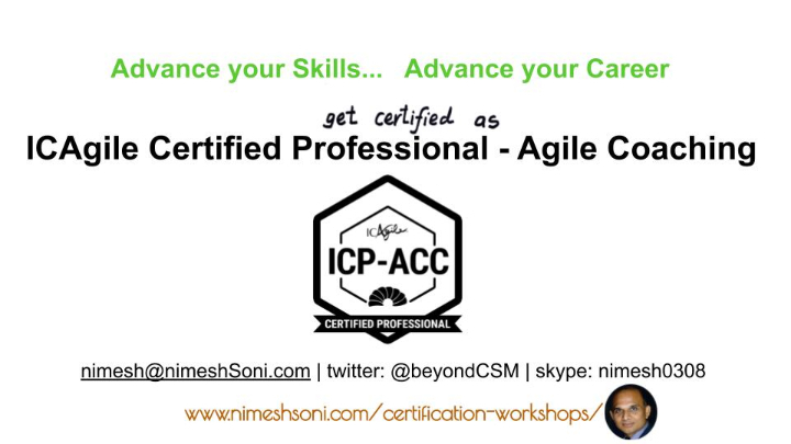 ICAgile Coaching Certification (ICP-ACC) Workshop - Raleigh NC